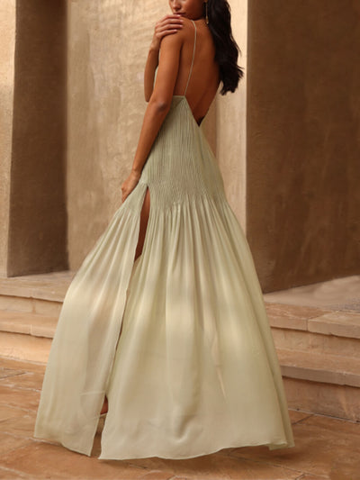 Sunset Plissé Maxi