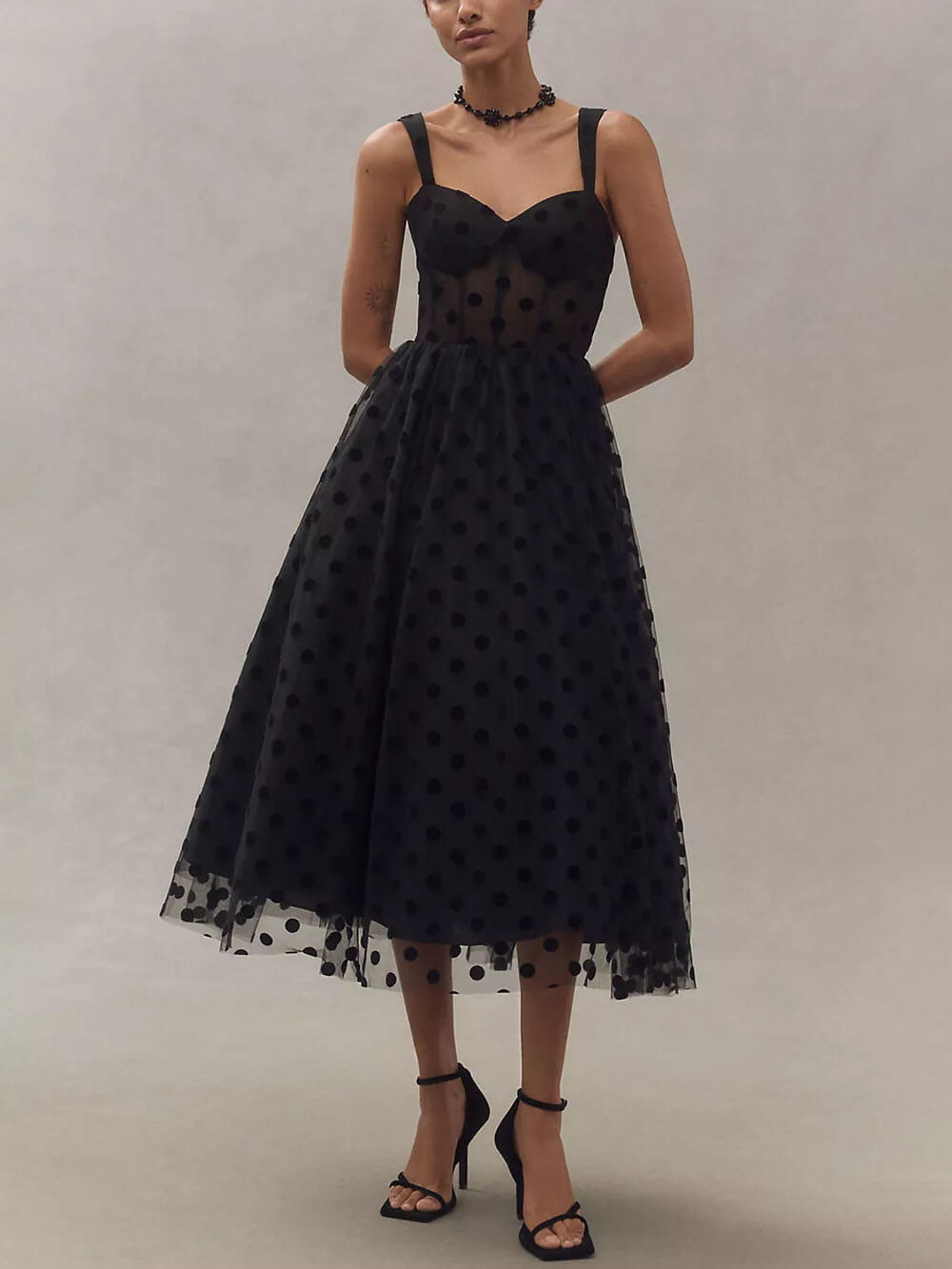 Polka Dot Bustier Jurk