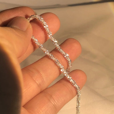Glanzend Zilveren Armband