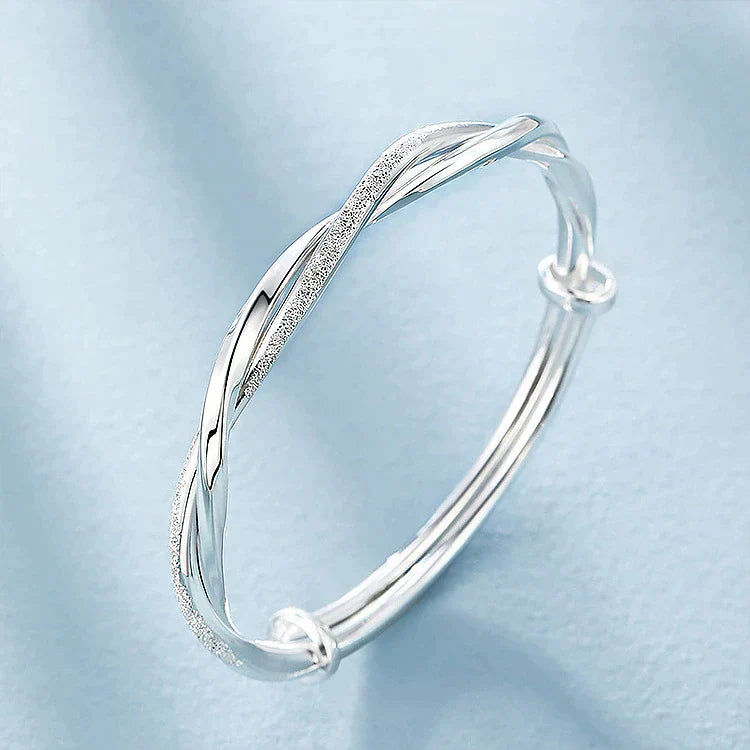 Mooi Gevlochten Zilveren Armband
