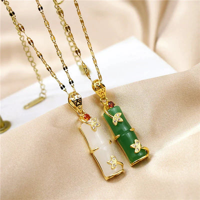 Jade-Amulet-Halskette
