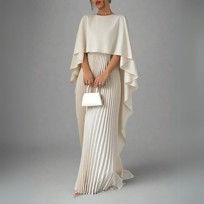 Cape Hoog-Laag Maxi-jurk