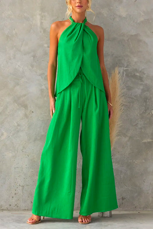 Lunara - Halter Set met Paperbag Taille