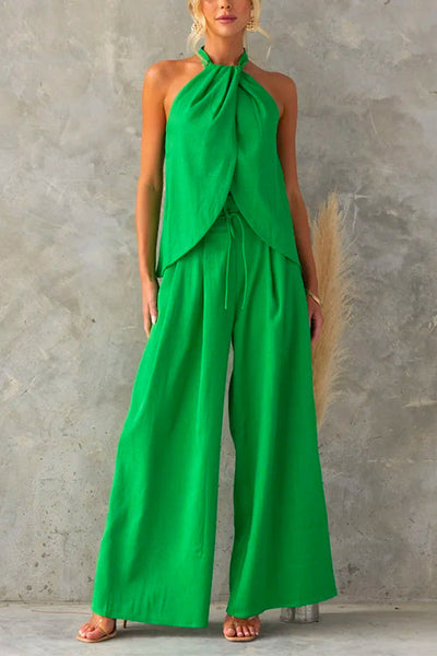 Lunara - Halter Set met Paperbag Taille