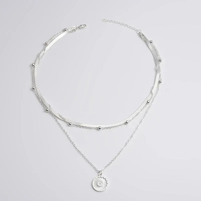 Zilveren Drievoudige Ketting