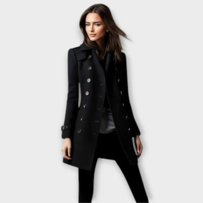 Linda - Dubbelrijige Trenchcoat