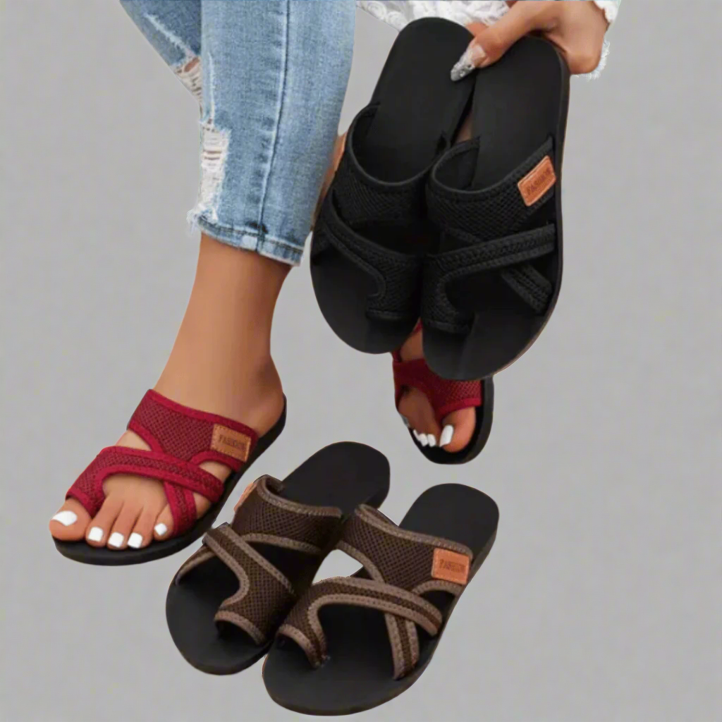 Luchtige Slip-On Sandalen