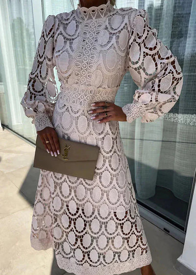 Lilian - Flatterende Maxi Jurk