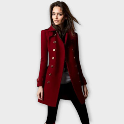 Linda - Dubbelrijige Trenchcoat