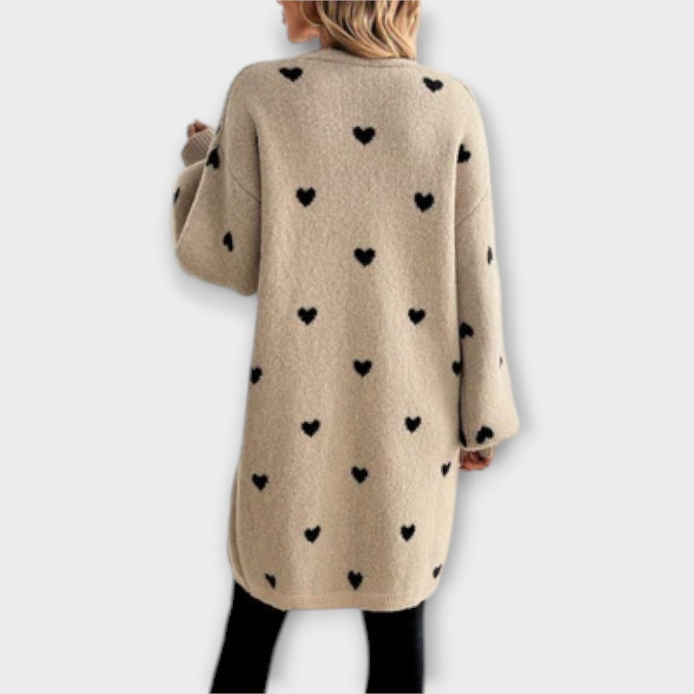 Julia - Cardigan met Hartpatroon