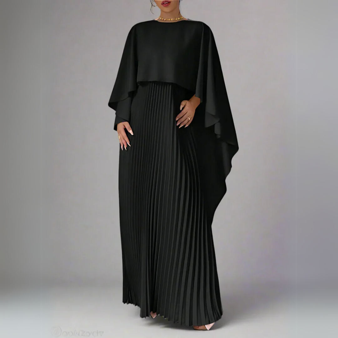 Cape Hoog-Laag Maxi-jurk