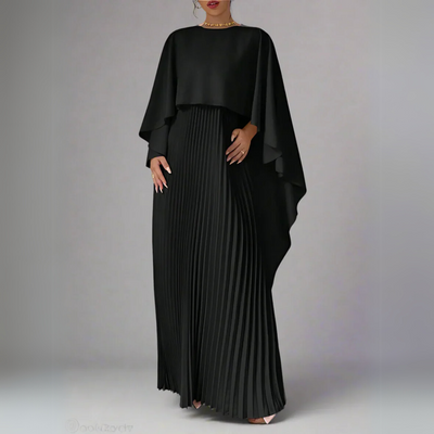 Cape Hoog-Laag Maxi-jurk