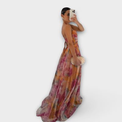 Annai Mesh Maxikleed - Elegant en Figuuraccentuerend