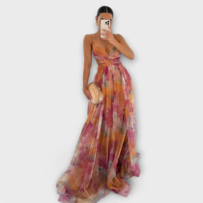 Annai Mesh Maxikleed - Elegant en Figuuraccentuerend