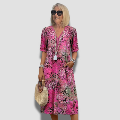 Florencia™ - Vibrant Midi-Jurk