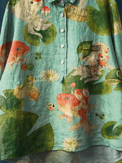 Ruthie™ - Vissen Kunst T-shirt