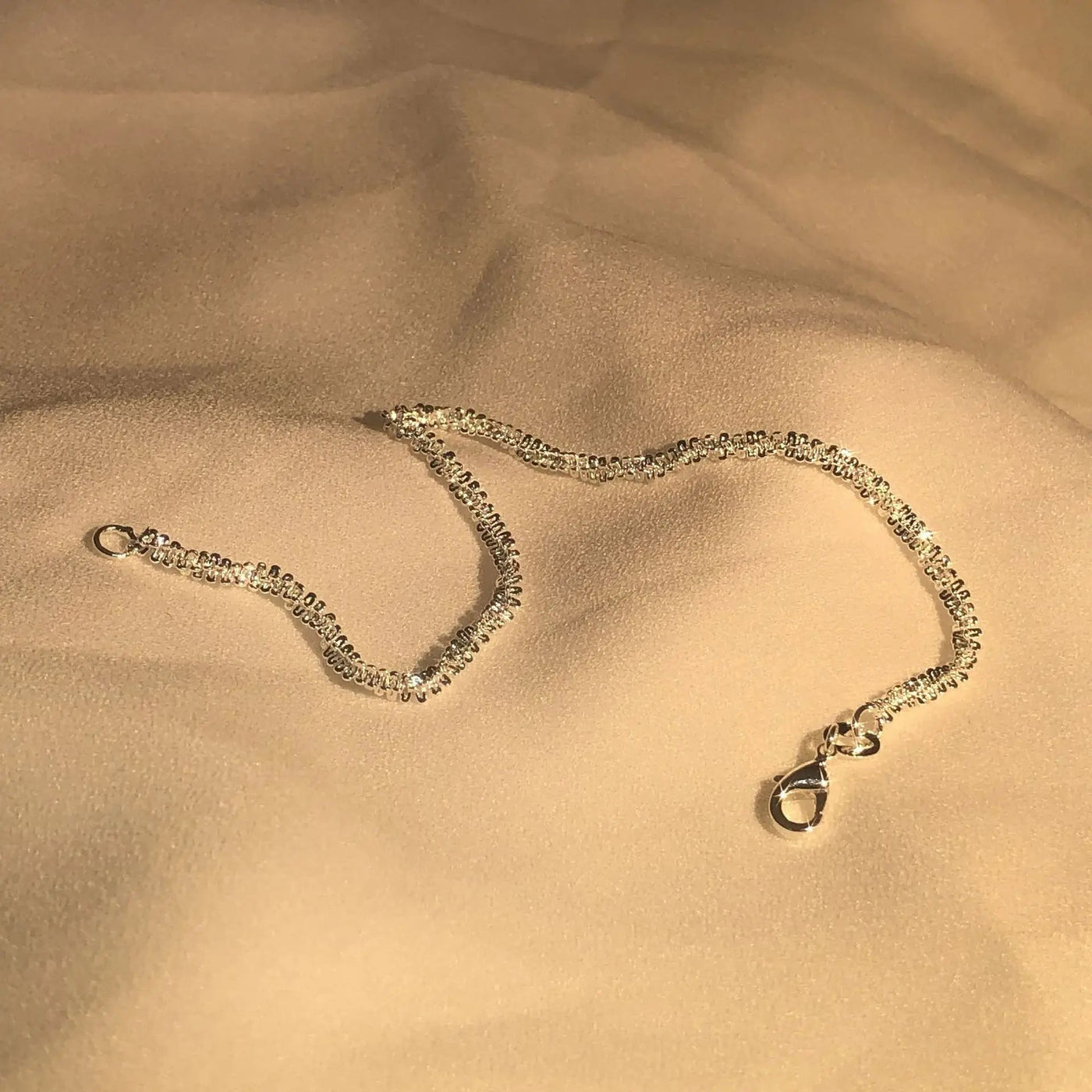 Glanzend Zilveren Armband