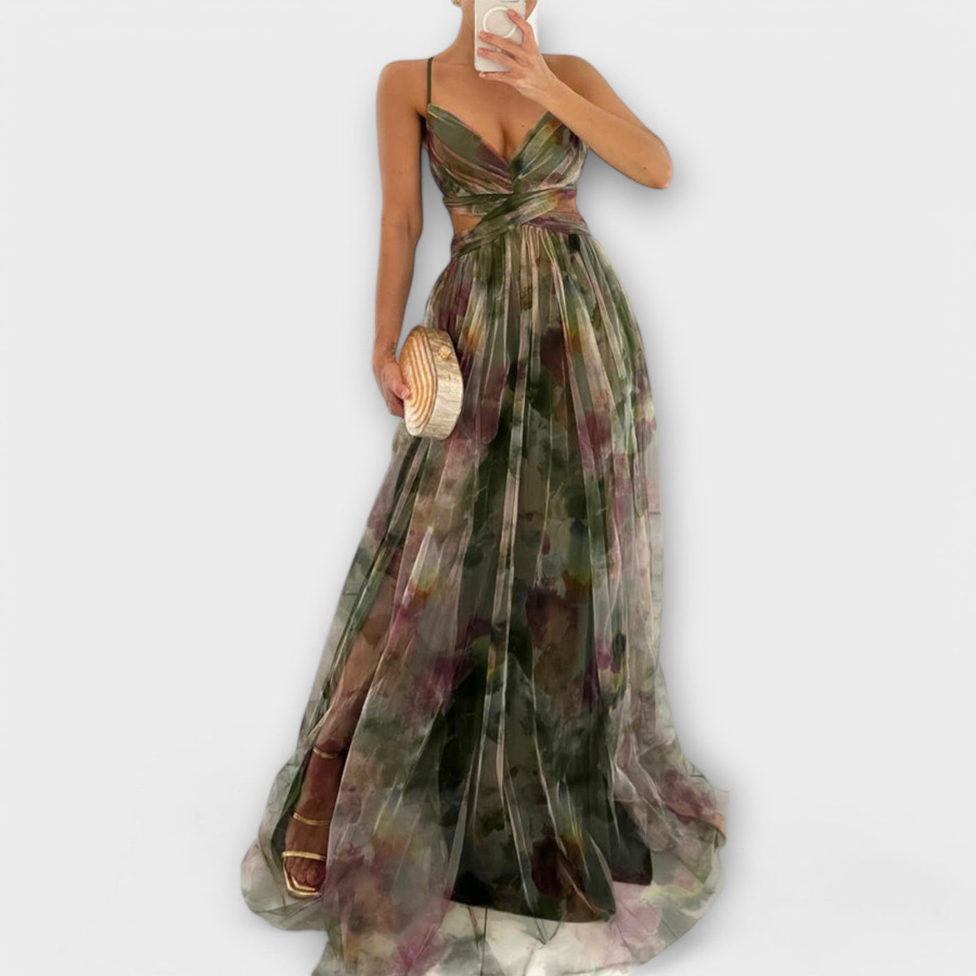 Annai Mesh Maxikleed - Elegant en Figuuraccentuerend