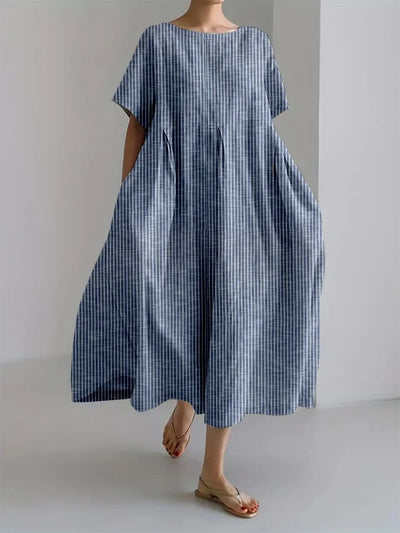 ELEGANTE | Gestreepte Lange Jurk