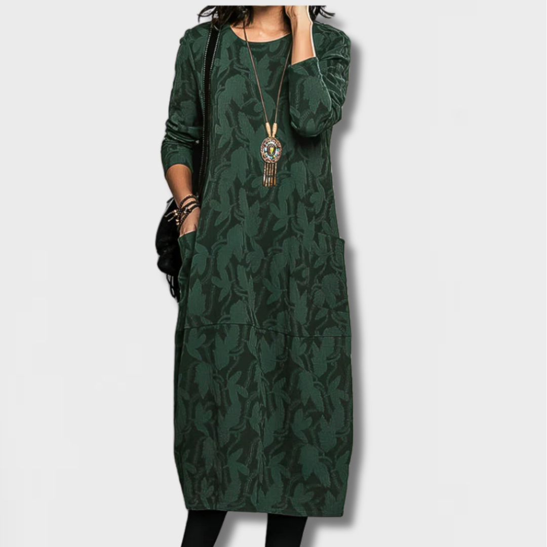 Cassie™ | Casual winterjurk met ronde hals