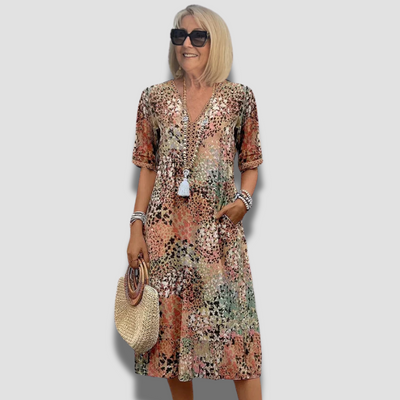 Florencia™ - Vibrant Midi-Jurk