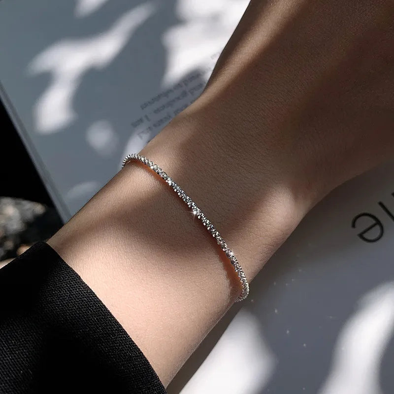 Glanzend Zilveren Armband