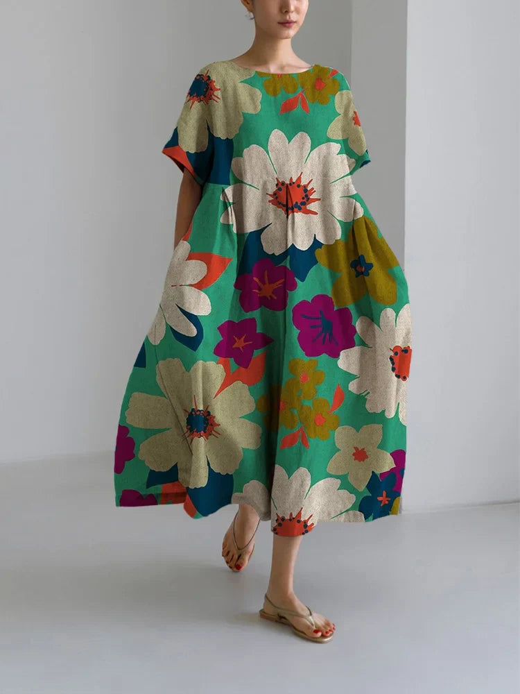 VIVID | Midi Jurk Bloemen