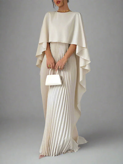Cape Hoog-Laag Maxi-jurk