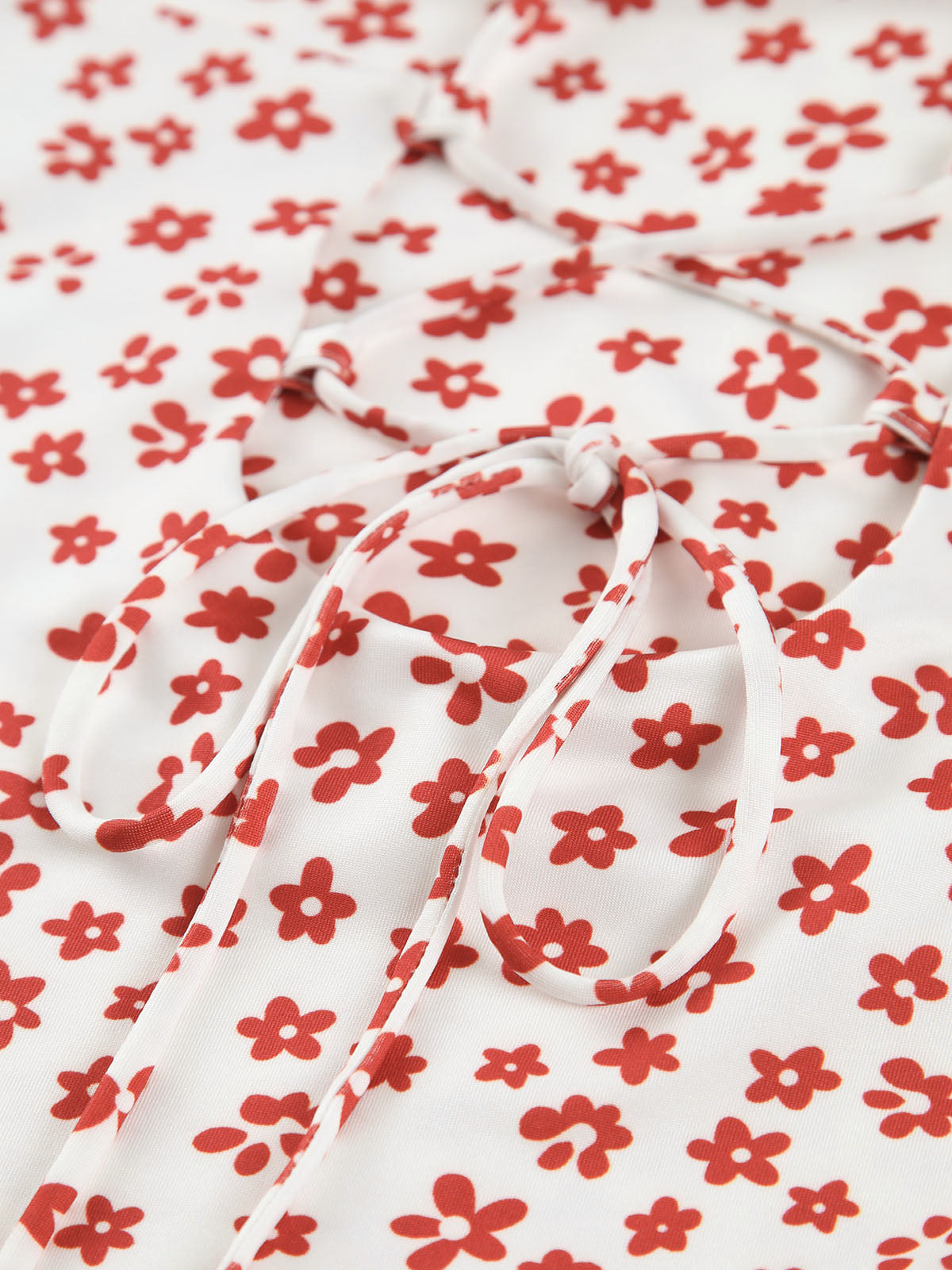 Strappy Bloemenprint Crisscross Vloeiende Lange Zomerjurk