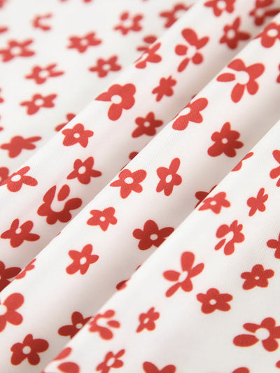 Strappy Bloemenprint Crisscross Vloeiende Lange Zomerjurk