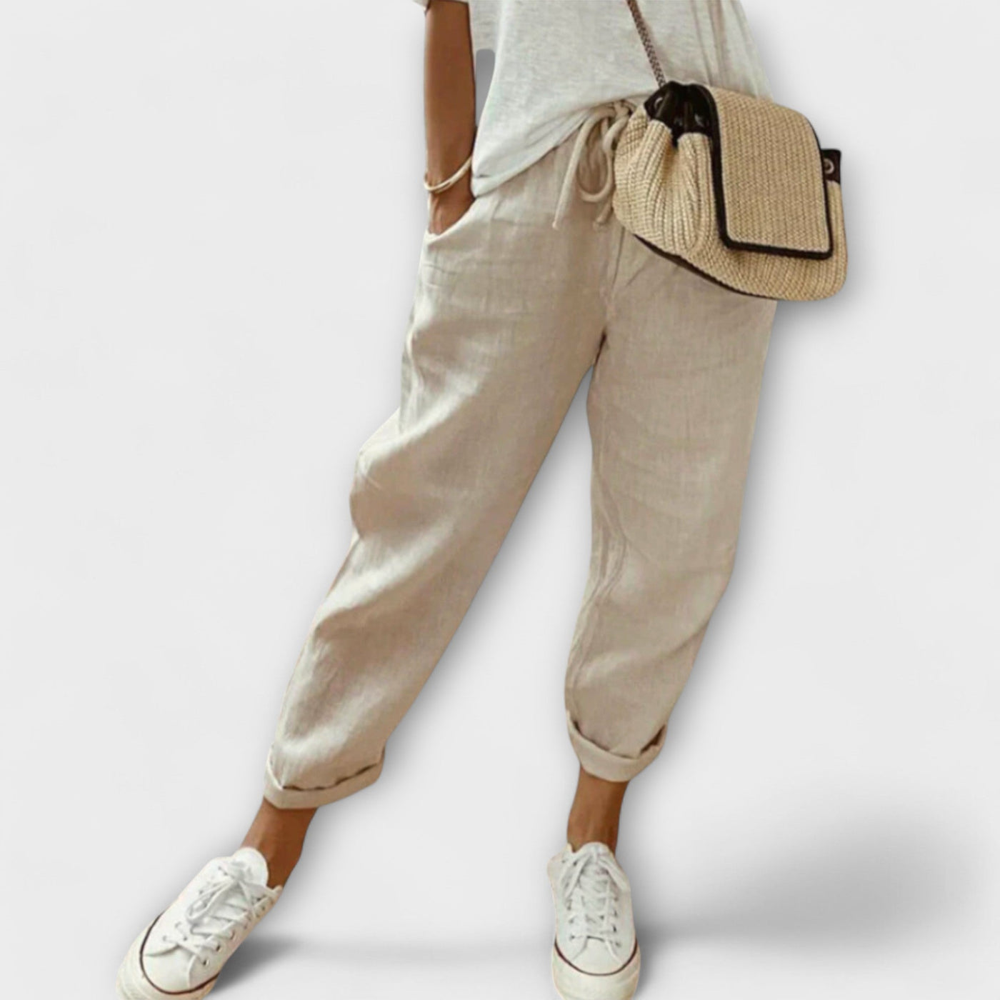 Bibi - Modieuze en casual linnen broek