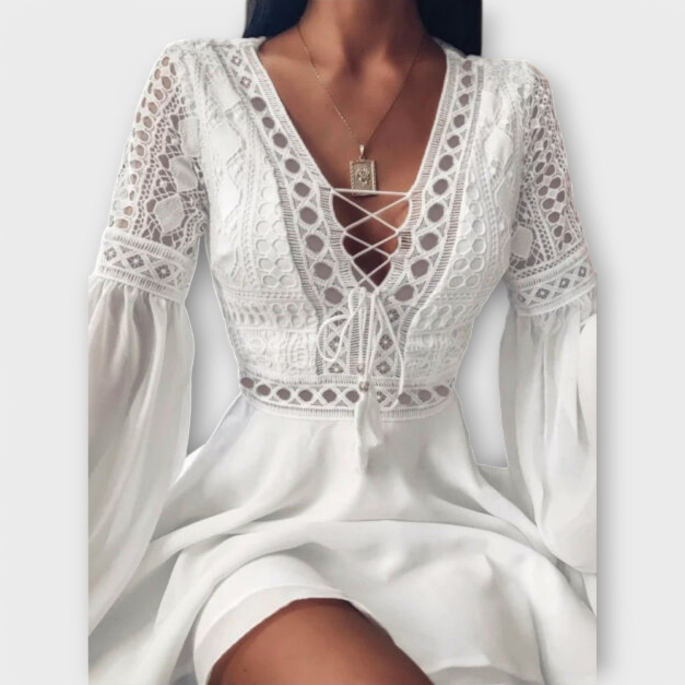 Skadi - Korte Boho-jurk