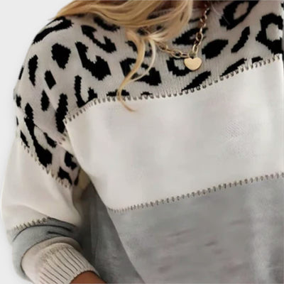 Cheyenne - Casual trui met luipaarddesign