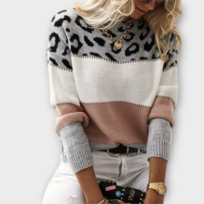 Cheyenne - Casual trui met luipaarddesign