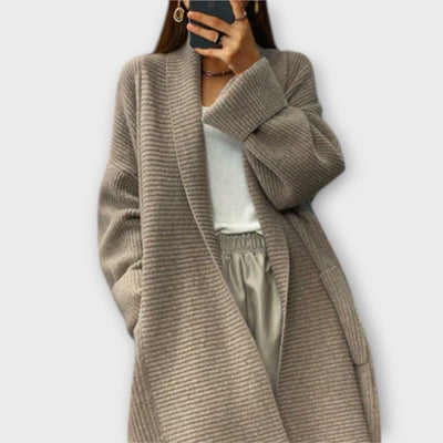Euphemia - Lange Gebreide Cardigan