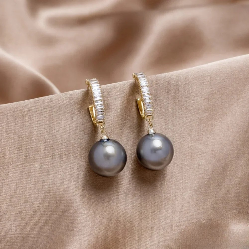 Elegante Oorbellen met Parel en Zirkonia