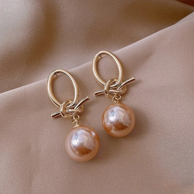 Gouden Parels Oorbellen