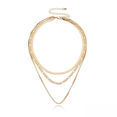 Vintage Gouden 3-delige Laagketting