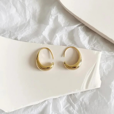 Elegante oorbellen van goud en zilver