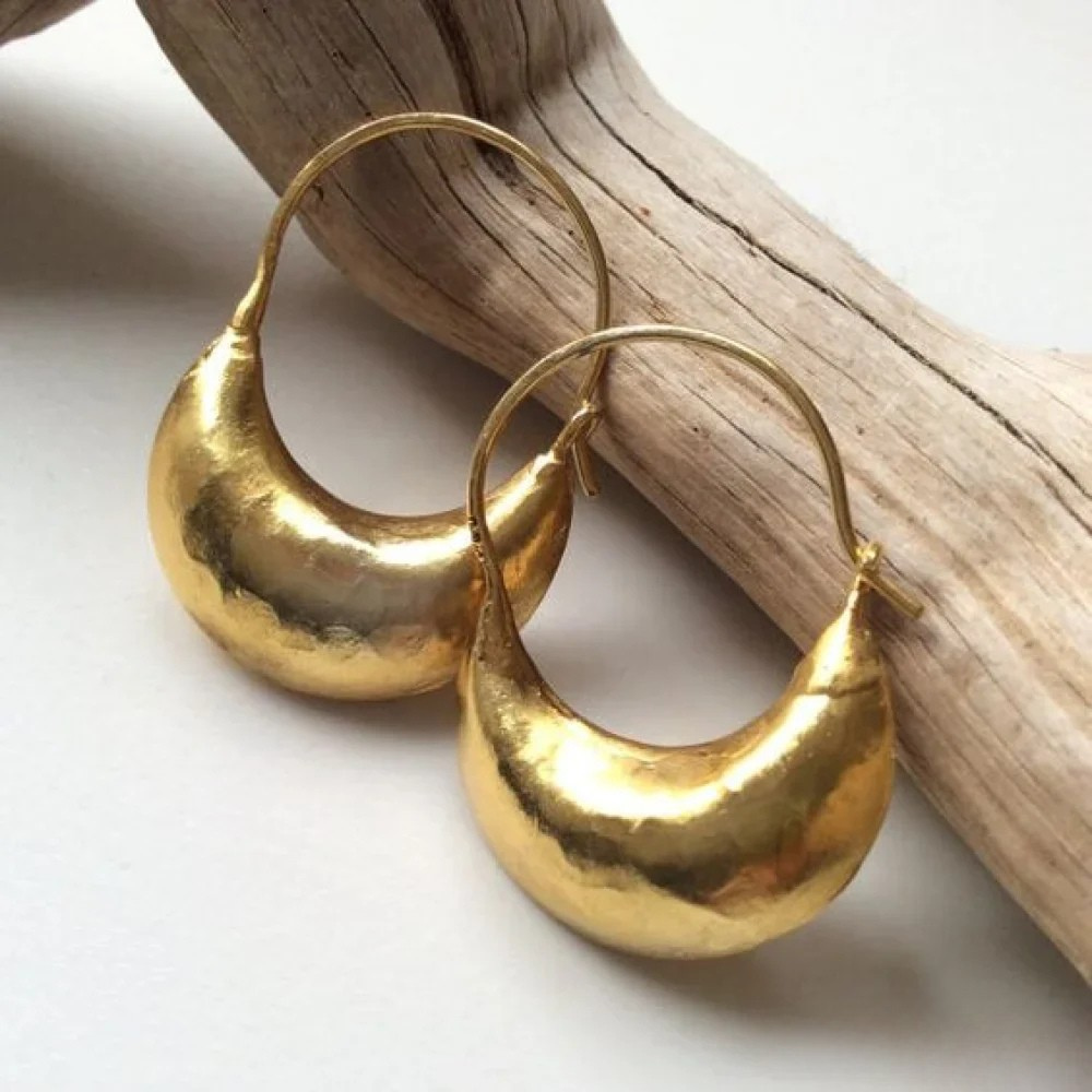 Retro Gouden Mand Oorbellen