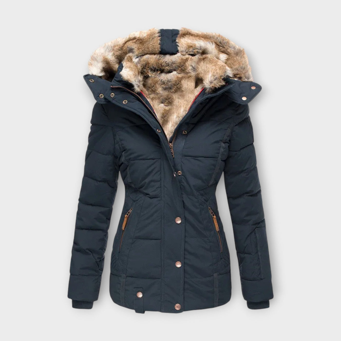 Emine - Knusse Faux Bont Voering Jas