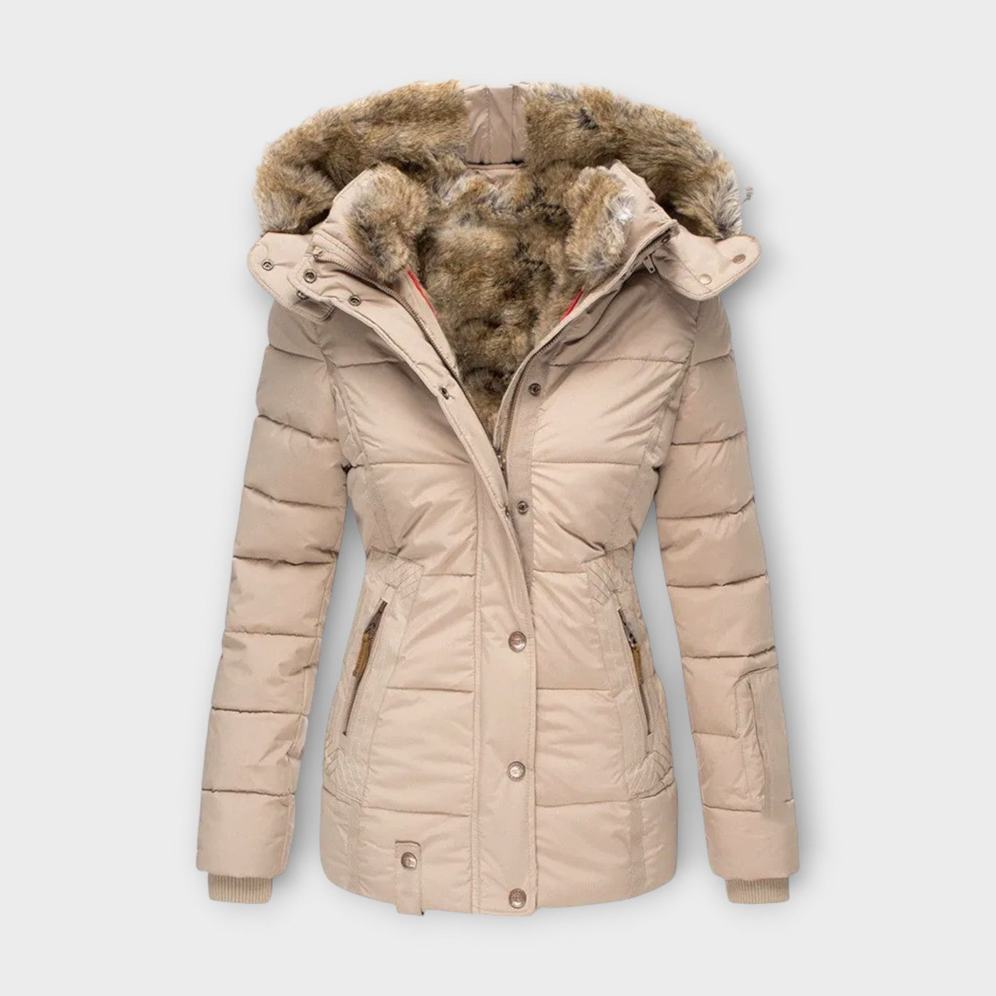 Emine - Knusse Faux Bont Voering Jas
