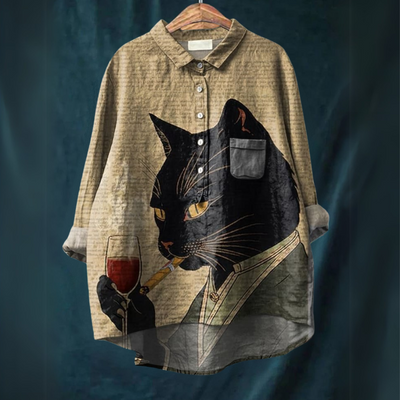 Lucy™ - Katten Kunst Shirt