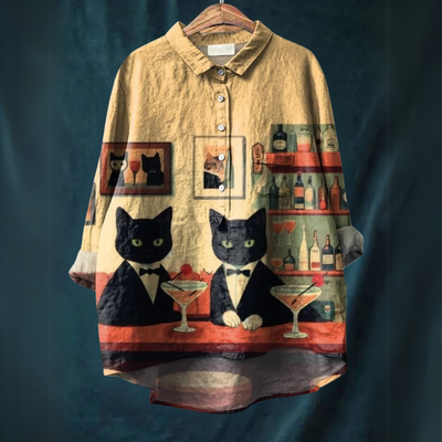 Lucy™ - Katten Kunst Shirt