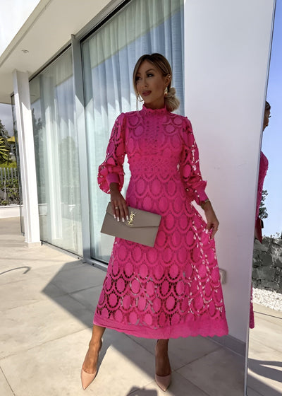 Lilian - Flatterende Maxi Jurk