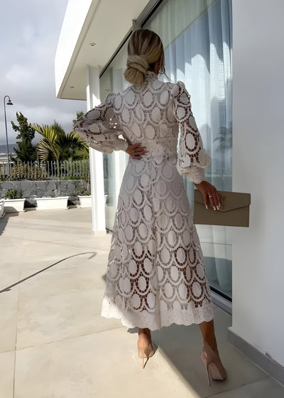 Lilian - Flatterende Maxi Jurk