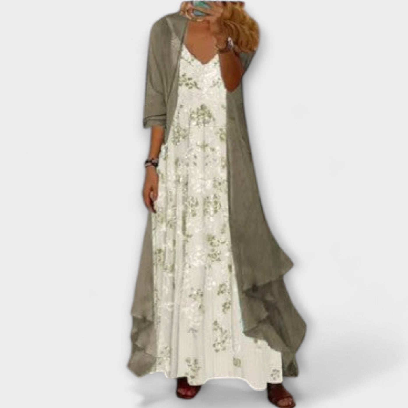 Mila - Elegante groene jurk