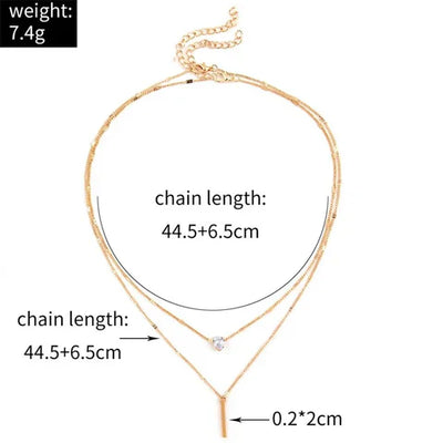 Vintage-halskettingset met gouden hanger