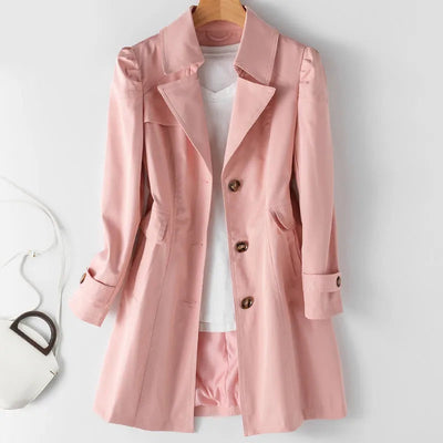 Laurian™ | Lichte Luxe in een Tijdloze Trenchcoat