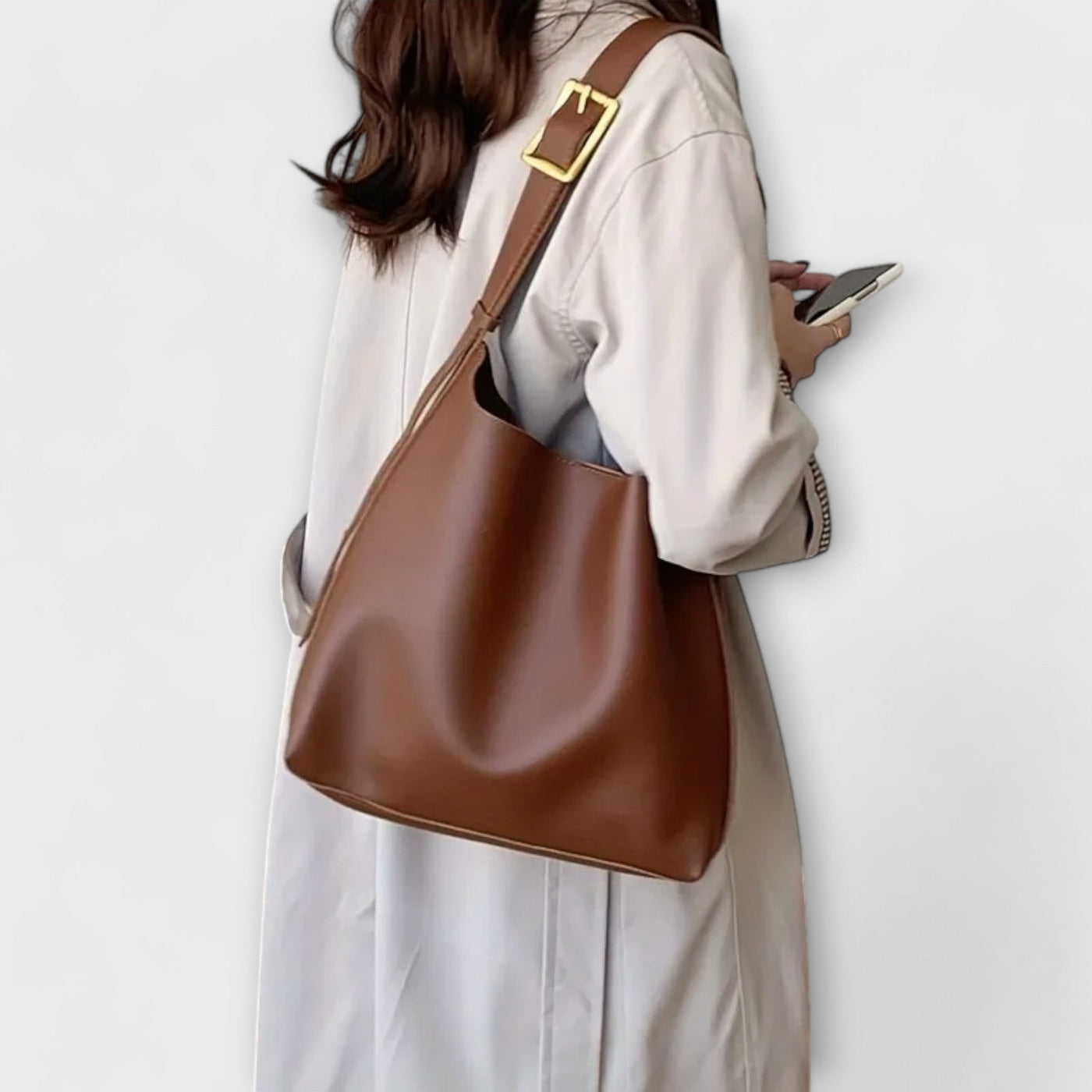 Lora. – Elegante Leren Schoudertas
